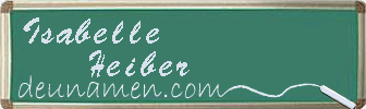 Isabelle Heiber Visitenkarte